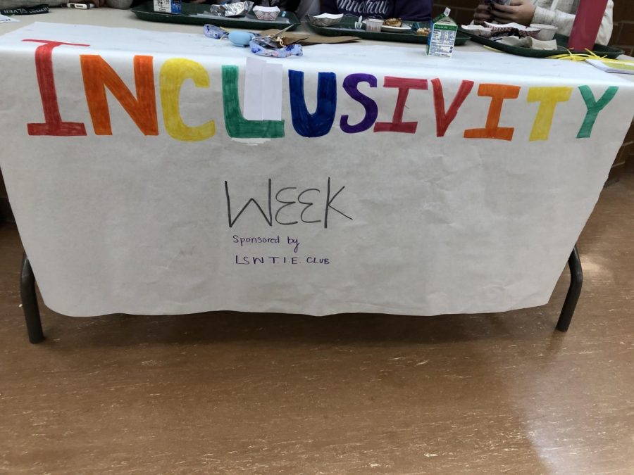 The LSW TIE Club hosted Inclusivity Week Jan 21-24. Everyday there was a table set up in the commons during lunch with information about different minority groups in Southwest.