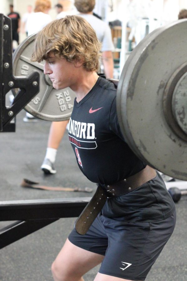 On Monday, Sept. 20, sophomore Rayce Hornung-Relka back squatted. He squatted 255 pounds for 5 reps. 