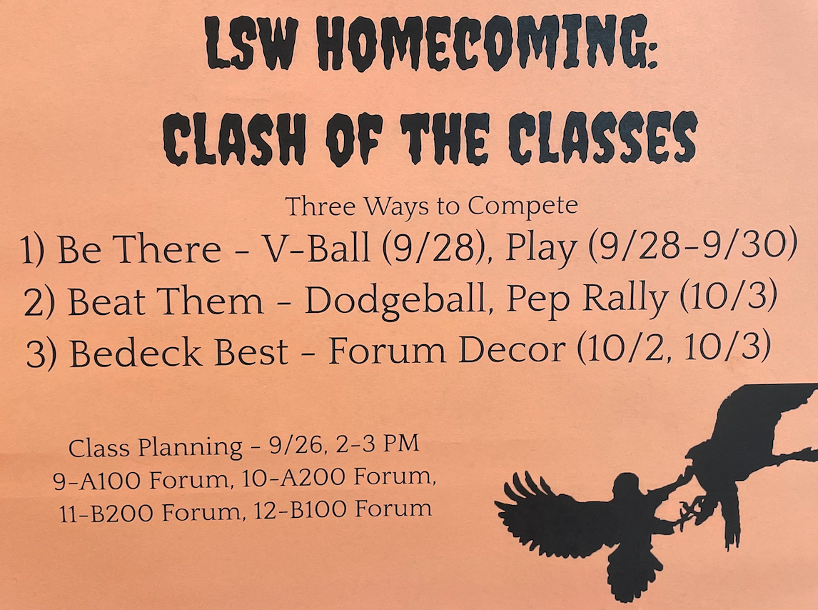 Southwest is holding a series of competitions between the grade levels. The winning grade will get to skip the line when getting into Homecoming.