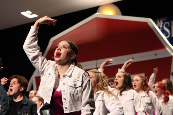 Junior Anna Harford performs in Resonances Chicken Little. At Lincoln Southwest on Tuesday, Feb. 27, at 6:30 p.m. and 8 p.m. all LSW show choirs will be performing for their last time this season in Nebraska.