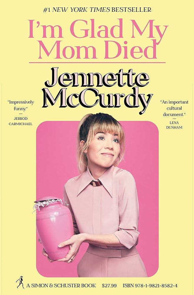 McCurdy stages for a comical reflection on her mothers legacy used as her debut memoirs cover.  