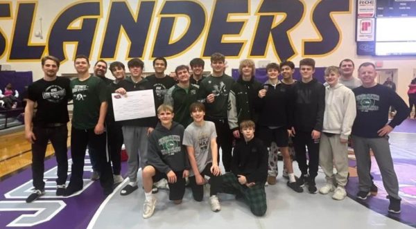 The boys varsity wrestling team at districts at Grand Island Senior High School on Saturday, Feb. 10. The State Wrestling Tournament will be from Thursday, Feb. 15, to Saturday Feb. 17, at CHI Health Center Arena in Omaha. 