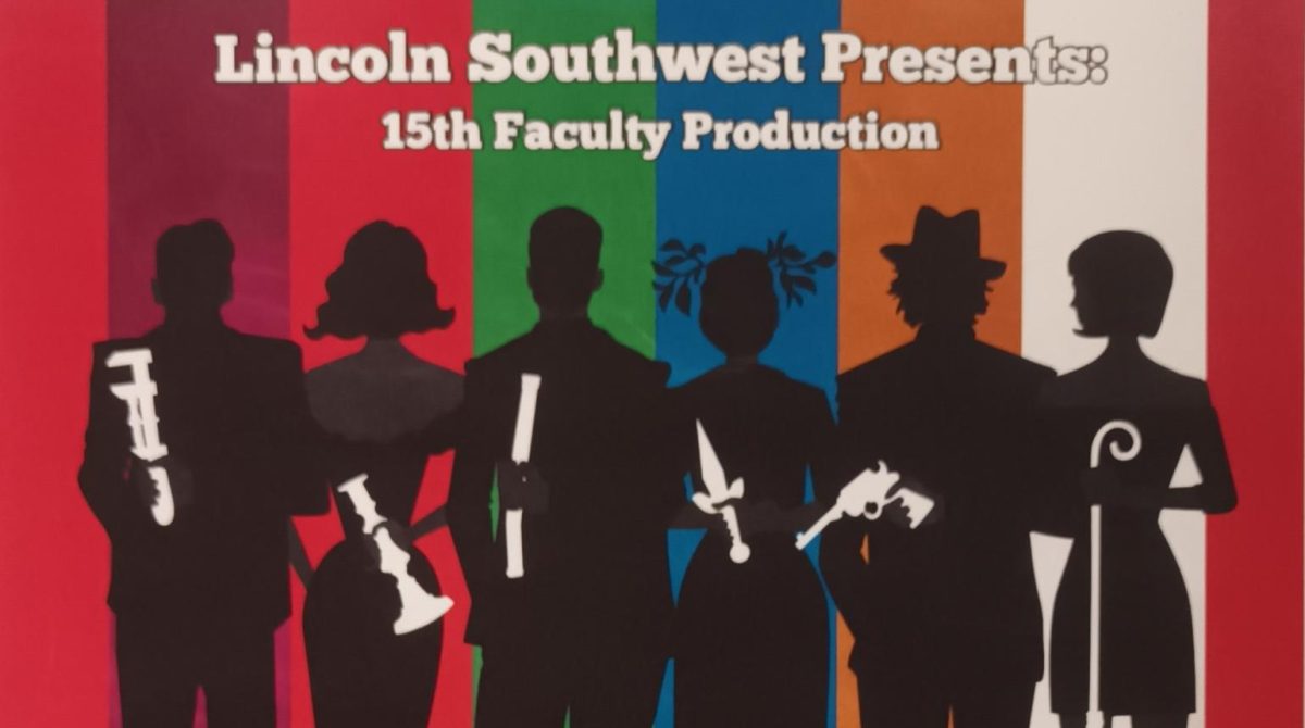 Posters at LSW. Faculty show Clue is coming up on Monday, 12 and Tuesday 14, at LSW.