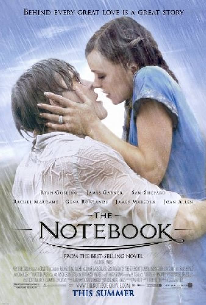 The Notebook movie poster.