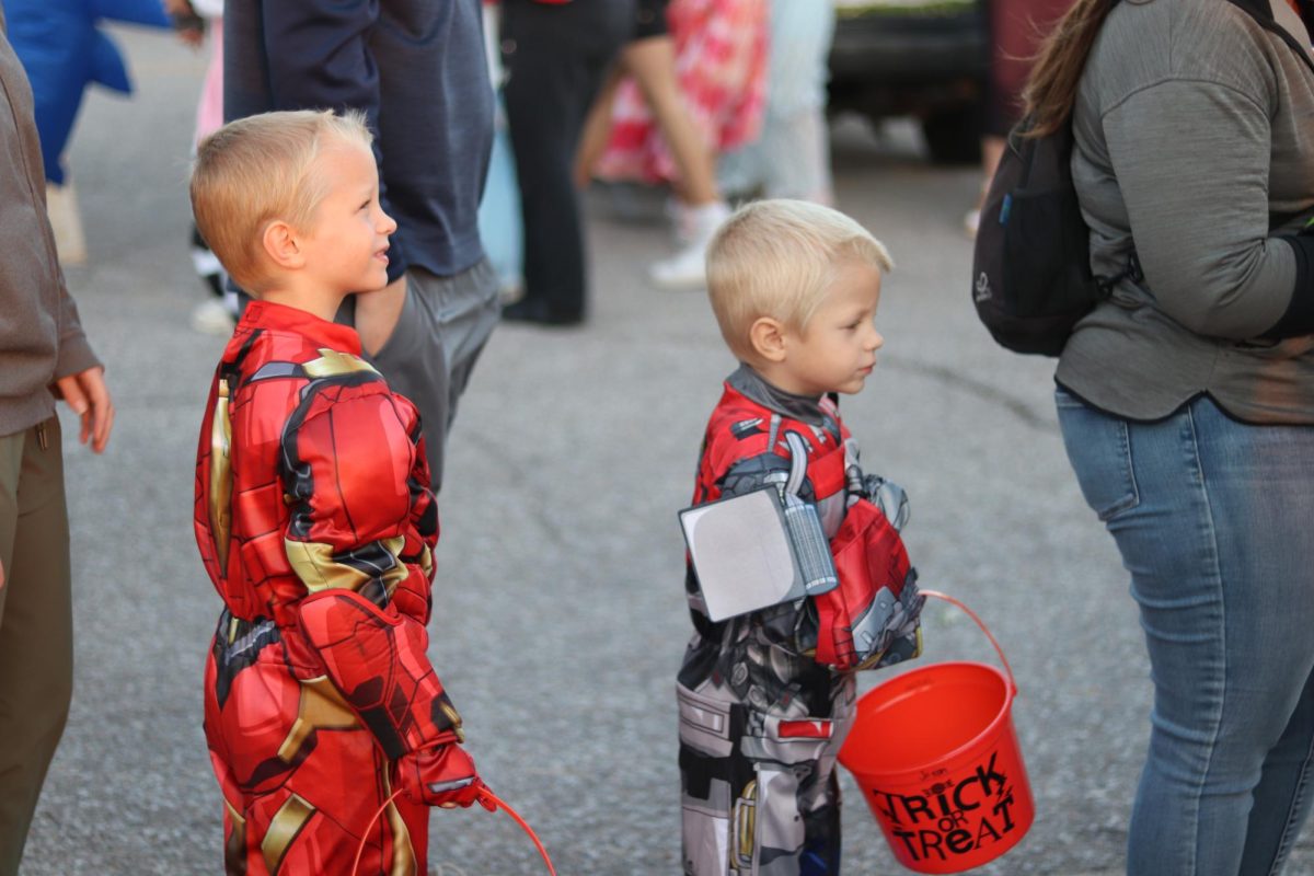 This photo shows two children at the Trunk or Treat last year. This year the Trunk or Treat will take place on Oct. 28 from 6:30p.m. to 8:00p.m.