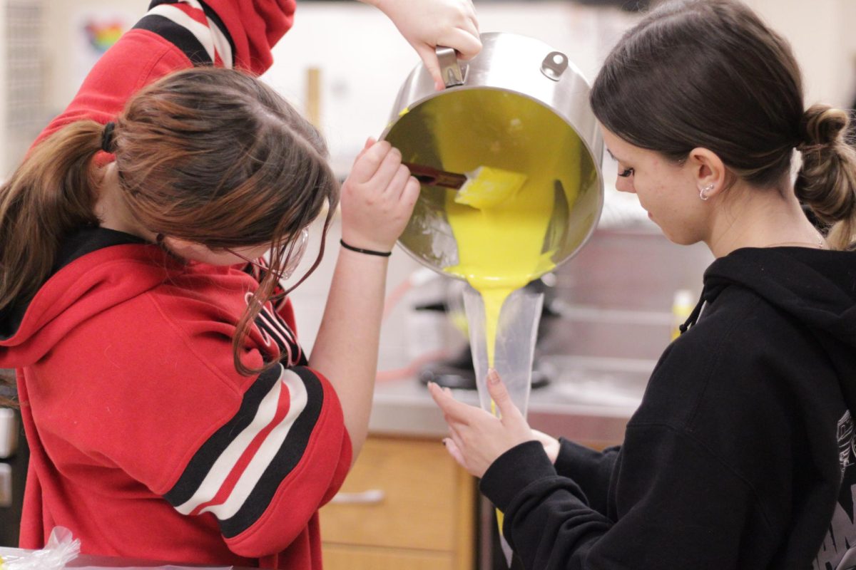 Seniors Mikayla Vauiso (Left) and Laura Traudt (Right) in Culinary 3